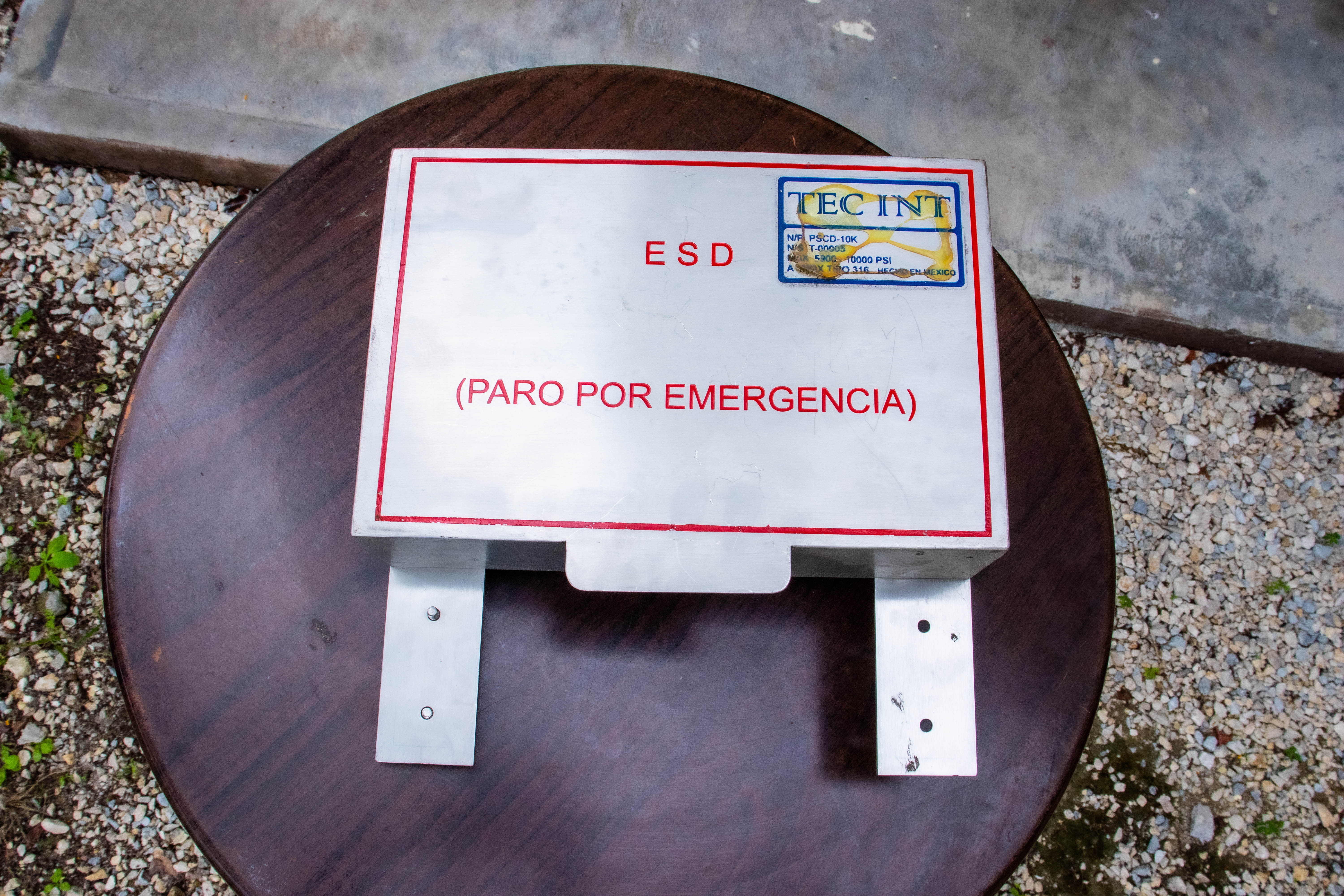 Estación manual de paro por emergencia